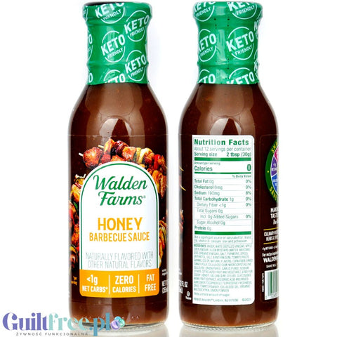 Walden Farms Keto Sauce, Honey Barbecue - sos BBQ o smaku miodowym bez cukru i kalorii