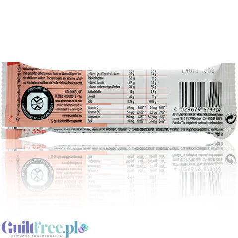 Powerbar Protein Plus Strawberry Yoghurt - baton proteinowy z witaminą B12 i cynkiem