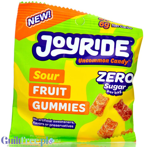 Joyride Uncommon Candy, Gummies Sours - keto żelki owocowe, kwaśne misie, 6g węglowodanów netto