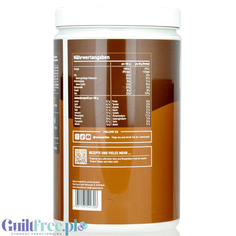 Rocka Nutrition Protein Shake Double Chocolate 0.9kg - vegan protein supplement 4 protein sources, soy and gluten free