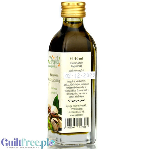 Grapoila Cold-Pressed Pistachio Oil - organic cold-pressed pistachio oil 40ml