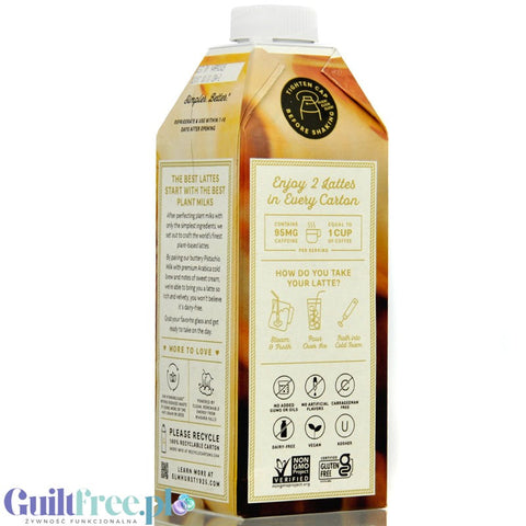 Elmhurst Pistachio Crème Latte - vegan coffee drink with pistachios and oats, without fats or thickeners