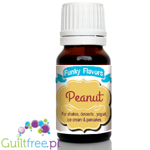 Funky Flavors Peanut for shakes, desserts, yoghurt, ice cream & pancakes