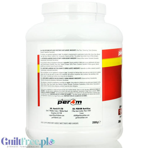 Per4m Cream of Rice, Caramel Biscuit 2kg - sugar free rice gruel, recovery workout meal, Caramel Biscuit