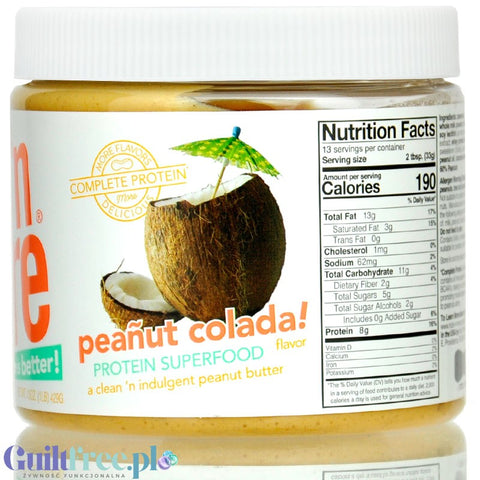 Nuts 'N More Peañut Colada - peanut butter with whey protein WPI and with xylitol