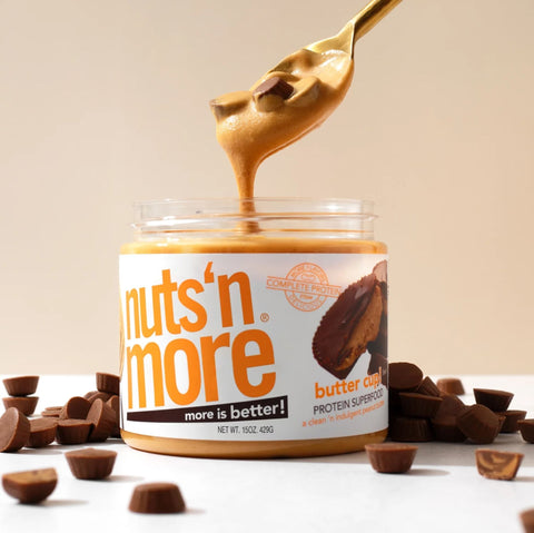 Nuts 'N More Peanut Butter Cup - masło orzechowe z białkiem serwatkowym WPI i z ksylitolem