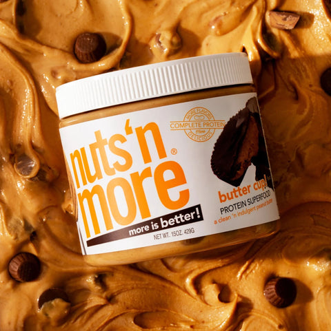 Nuts 'N More Peanut Butter Cup - peanut butter with whey protein WPI and with xylitol
