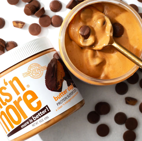 Nuts 'N More Peanut Butter Cup - peanut butter with whey protein WPI and with xylitol