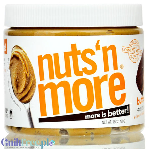 Nuts 'N More Peanut Butter Cup - peanut butter with whey protein WPI and with xylitol