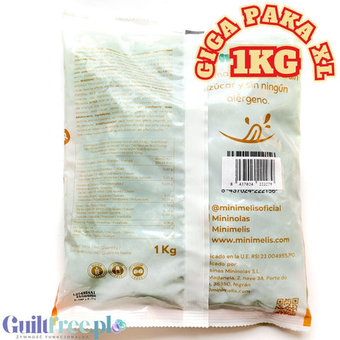 Minimelis Gummy Pearls Green GIGA PAKA 1KG - kwaśne zielone kulki żelki bez cukru 40% mniej kalorii