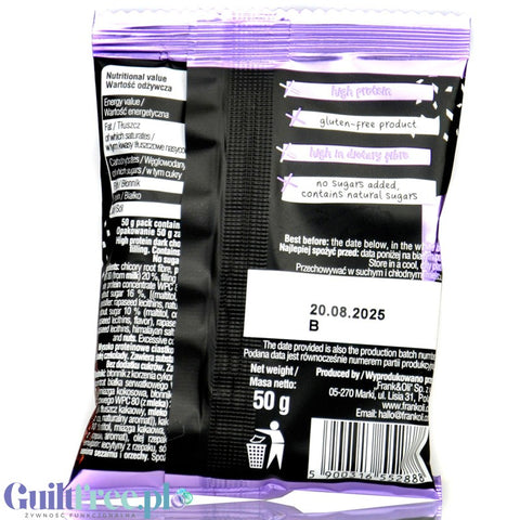 Frank & Oli High Protein Double Chocolate Cookie - proteinowe ciastko bez cukru z białą i ciemną czekoladą