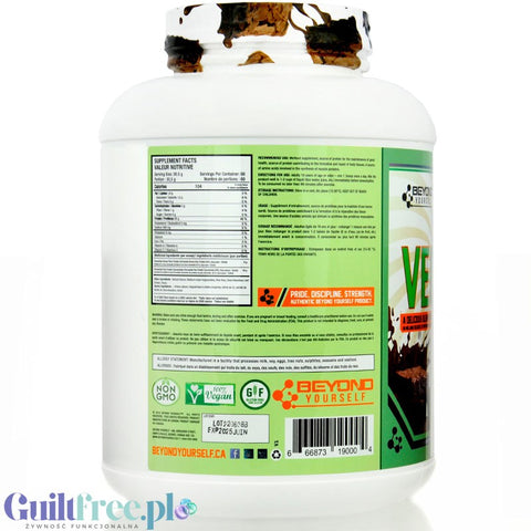 Beyond Yourself Vegan Protein Brownie Batter 1.8kg - a vegan protein supplement made from fermented plant proteins