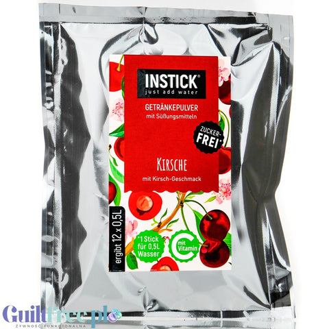 InStick Cherry XXL - koncentrat napoju w proszku bez cukru na 18L, Wiśnia