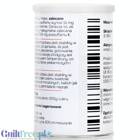 FitFood Purely Sweet Acesulfame-K, 100% pure concentrated sweetener