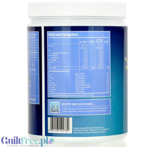 Rocka Nutrition NO WHEY PRO Vanilla Cookie 750g - vegan protein supplement with B12 and amino acids, without sugar, soy or glute