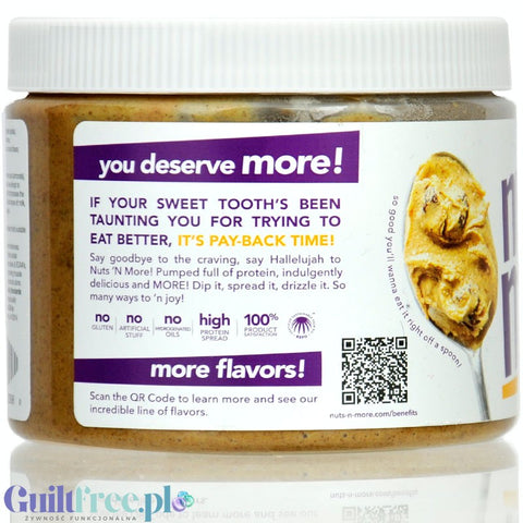 Nuts 'n More Cinnamon Raisin Almond Butter - almond butter with WPI and xylitol, with cinnamon and raisins