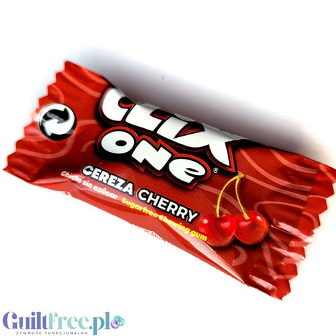 Clix One Cereza - guma do żucia bez cukru o smaku wiśniowym