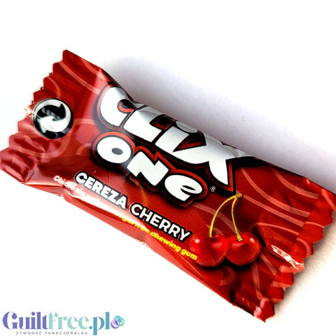 Clix One Cereza - sugar-free chewing gum with cherry flavor