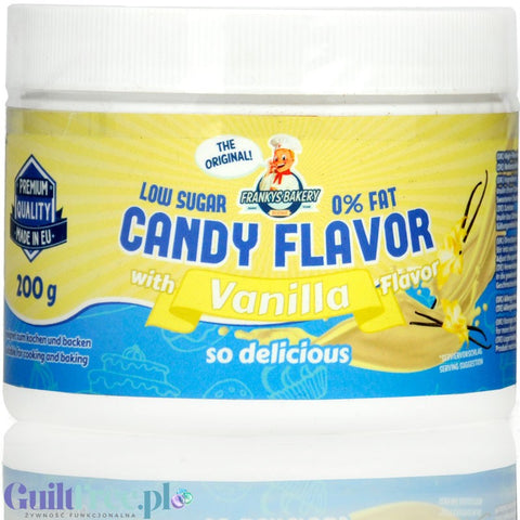 Franky's Bakery Candy Flavor Vanilla - vanilla sweetener powder with stevia with no sugar and no fat