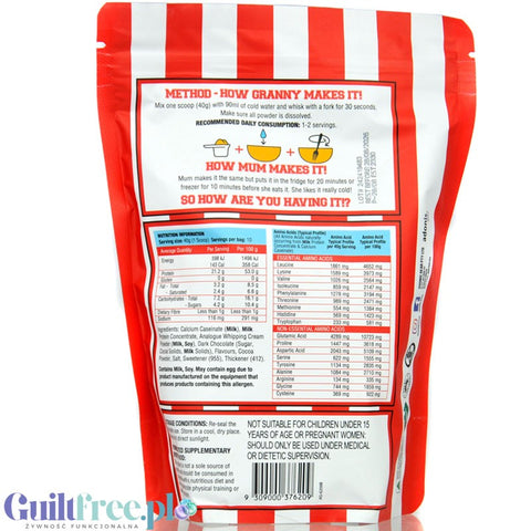 Adonis Cookie Dough Casein Protein, Tiramisu - protein cookie dough, 21g protein & 143kcal