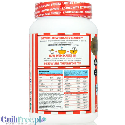 Adonis Cookie Dough Casein Protein, Triple Chocolate 1kg - protein cookie dough with chocolate