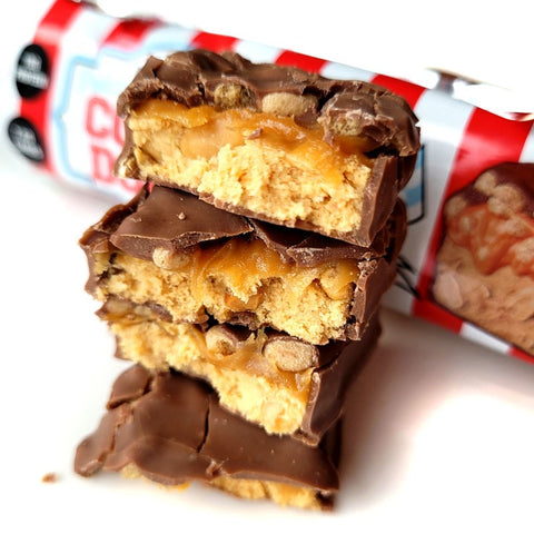 Adonis Cookie Dough Chunky Bar, Salted Caramel Peanut - protein bar with casein 18.1g protein & 205kcal