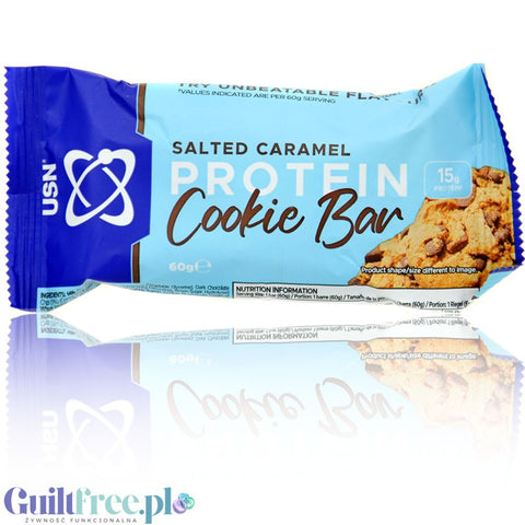 USN Trust Protein Cookie Bar Salted Caramel 15g protein no sweeteners