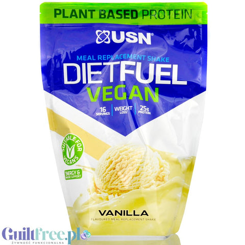 USN DietFuel Vegan Protein Meal Replacement Vanilla - vegan protein shake, meal replacement for reduction