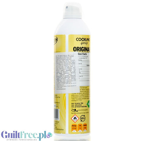 Best Joy Canola Cooking Spray Original 500 ml, canola spray for fat-free frying
