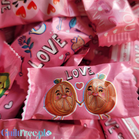 Cerdan Caramelos Cherry Candies - walentynkowe wiśniowe cukierki bez cukru na wagę