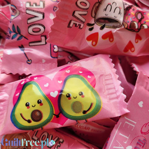 Cerdan Caramelos Cherry Candies - walentynkowe wiśniowe cukierki bez cukru na wagę