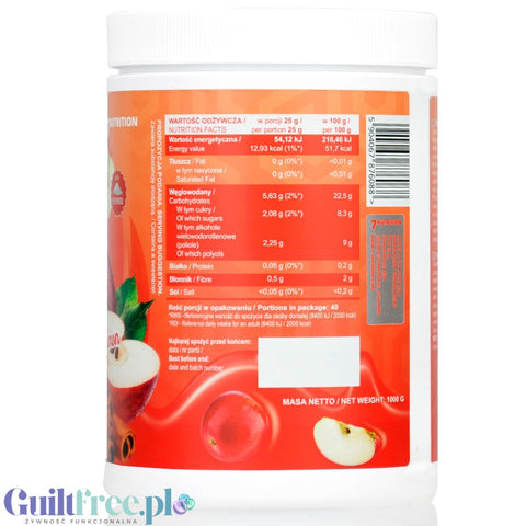 7Nutrition Apple & Cinnamon Jam - dżem frużelina jabłkowa z cynamonem bez dodatku cukru tylko 53kcal