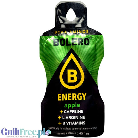 Bolero Energy Apple - sugar-free energy drink with caffeine, L-arginine and B vitamins