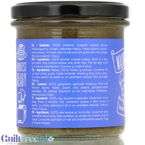 Diet Food organic walnut butter no salt, no sugar added 300g