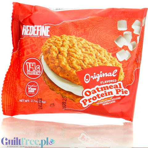 Redefine Foods Oatmeal Protein Pie, Peanut Butter - oatmeal protein pie with peanut butter
