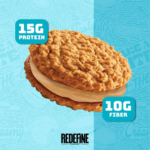 Redefine Oatmeal Protein Pie, Skippy Peanut Butter - oatmeal giga protein pie with peanut butter