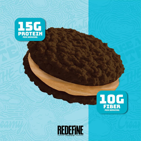 Redefine Oatmeal Protein Pie, Skippy Peanut Butter Chocolate - oatmeal giga protein pie with peanut butter