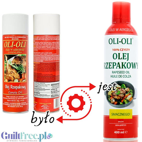 OLI-OLI, 100% Czysty Olej Rzepakowy w sprayu 400 ml
