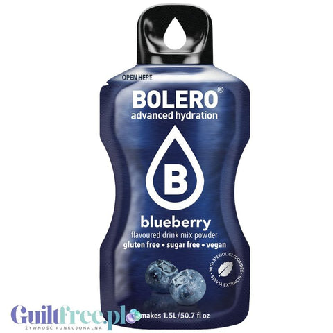 Bolero Drink Stevia Blueberry, instant, sachet 9g