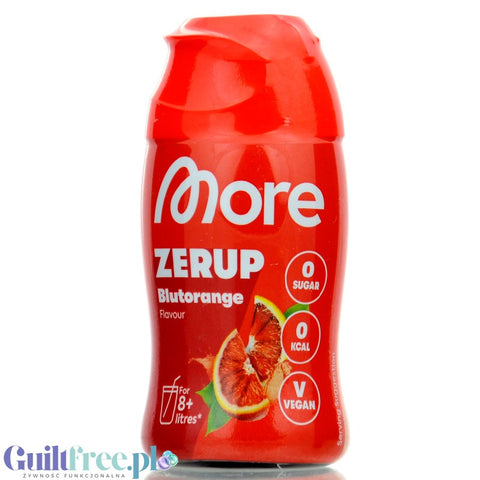 More Nutrition Zerup Blutorange for 8L - concentrated syrup for water without sugar and calories, Red Orange