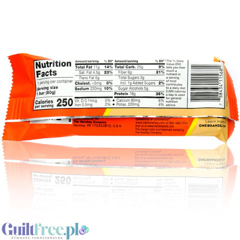 ONE Bar Reese's Peanut Butter - a protein bar in a nutty coating with lots of nuts
