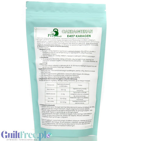 FITgridients Carrageenan Kappa E407, 100g