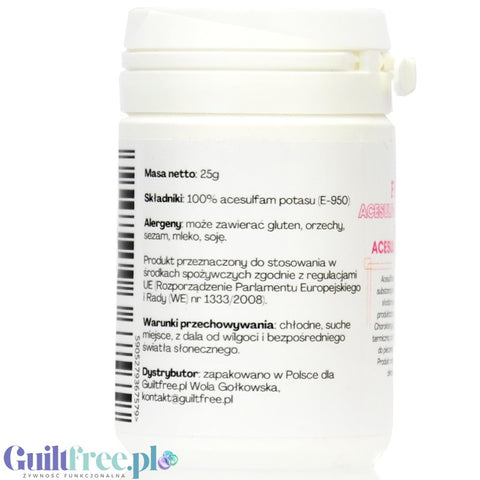 FitFood Purely Sweet Acesulfame-K, 100% pure concentrated sweetener