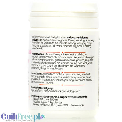 FitFood Purely Sweet Acesulfame-K, 100% pure concentrated sweetener