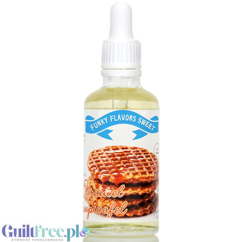 Funky Flavors Sweet Caramel Stroopwafel - sweetened, liquid, sugar & fat free food flavoring