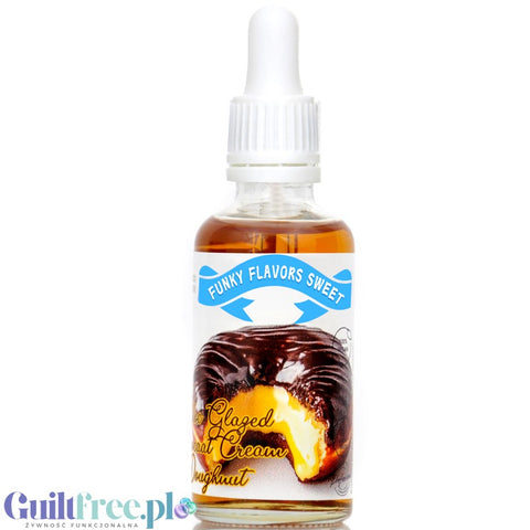 Funky Flavors Sweet Chocolate Glazed Advocaat Donut - Flavor Drops without Calories, Chocolate Creamed Advocaat Donut