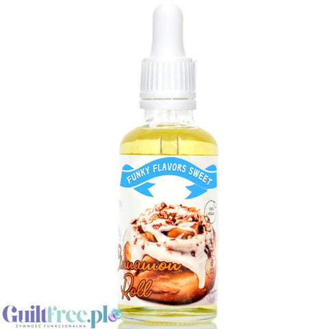 Funky Flavors Sweet Cinnamon Roll - sweetened, liquid, sugar & fat free food flavoring