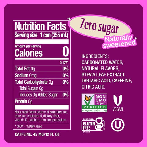 Zevia Cran-Raspberry - 100% natural cranberry raspberry without calories with stevia