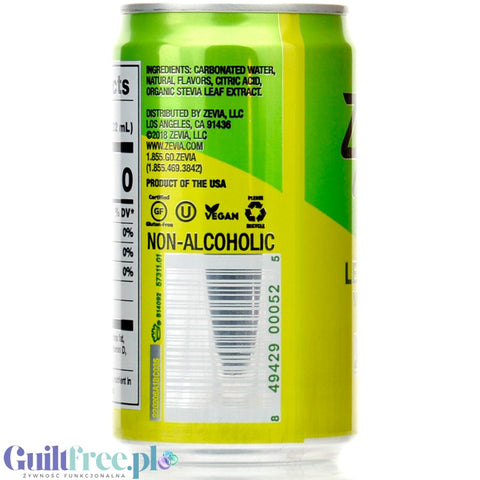 Zevia Mixer Lemon Lime Bitters - calorie-free drink with stevia, sour and bitter for drinks