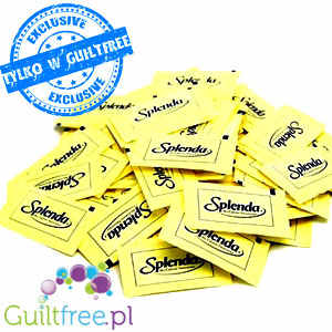 Splenda sweetener in a sachet of sucralose